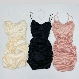 Never Worn Satin Midi Dress